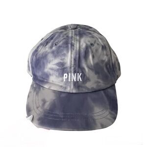 PINK Victoria's Secret Gray and White Hat with Curved Brin